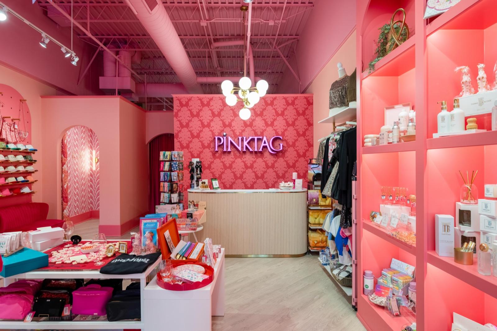 The PinkTag boutique storefront interior